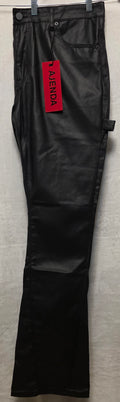 Ajenda Black Leather Pants – Size 40