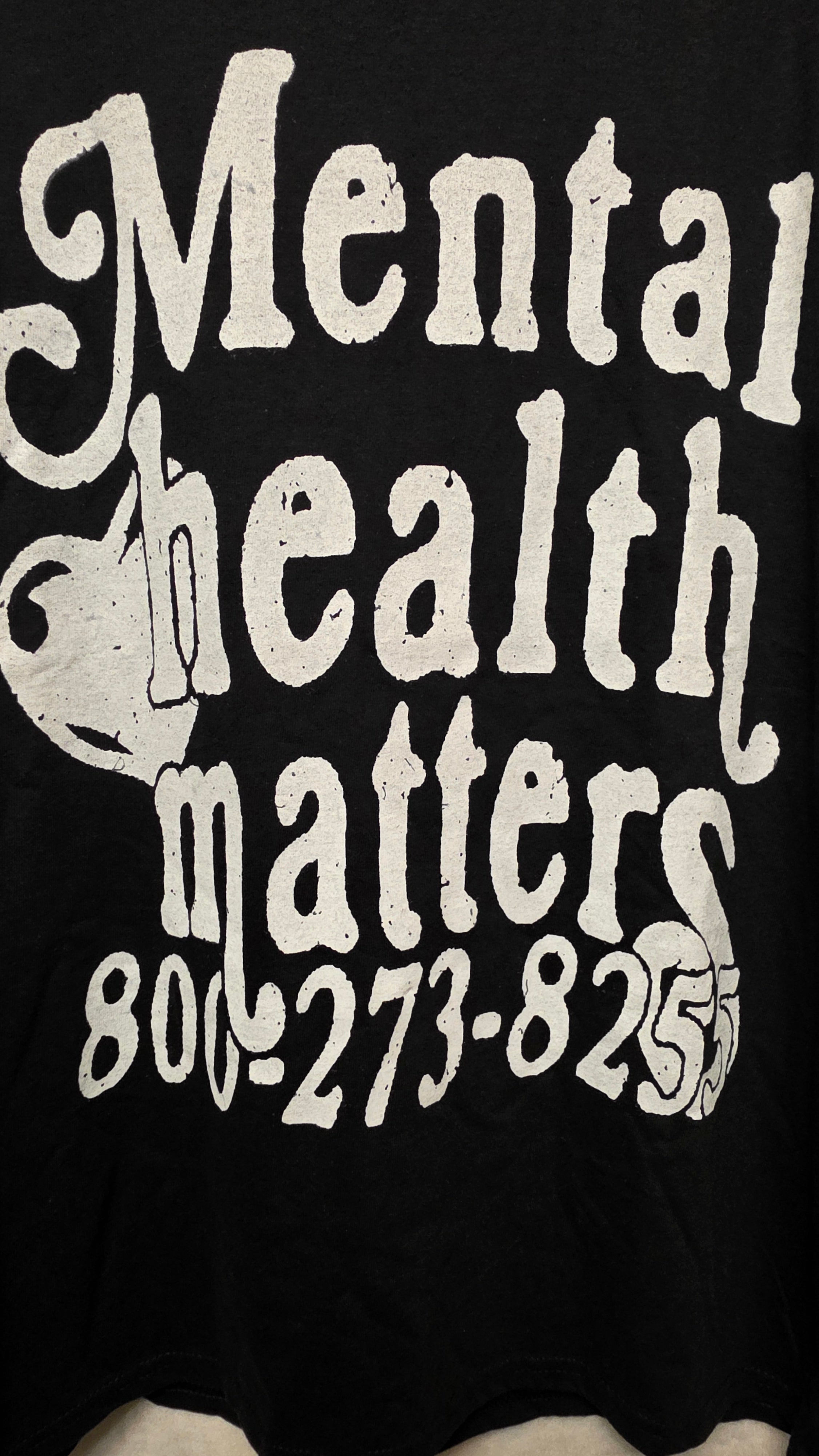 Mental Health Matters Graphic Tee - Print Close Up