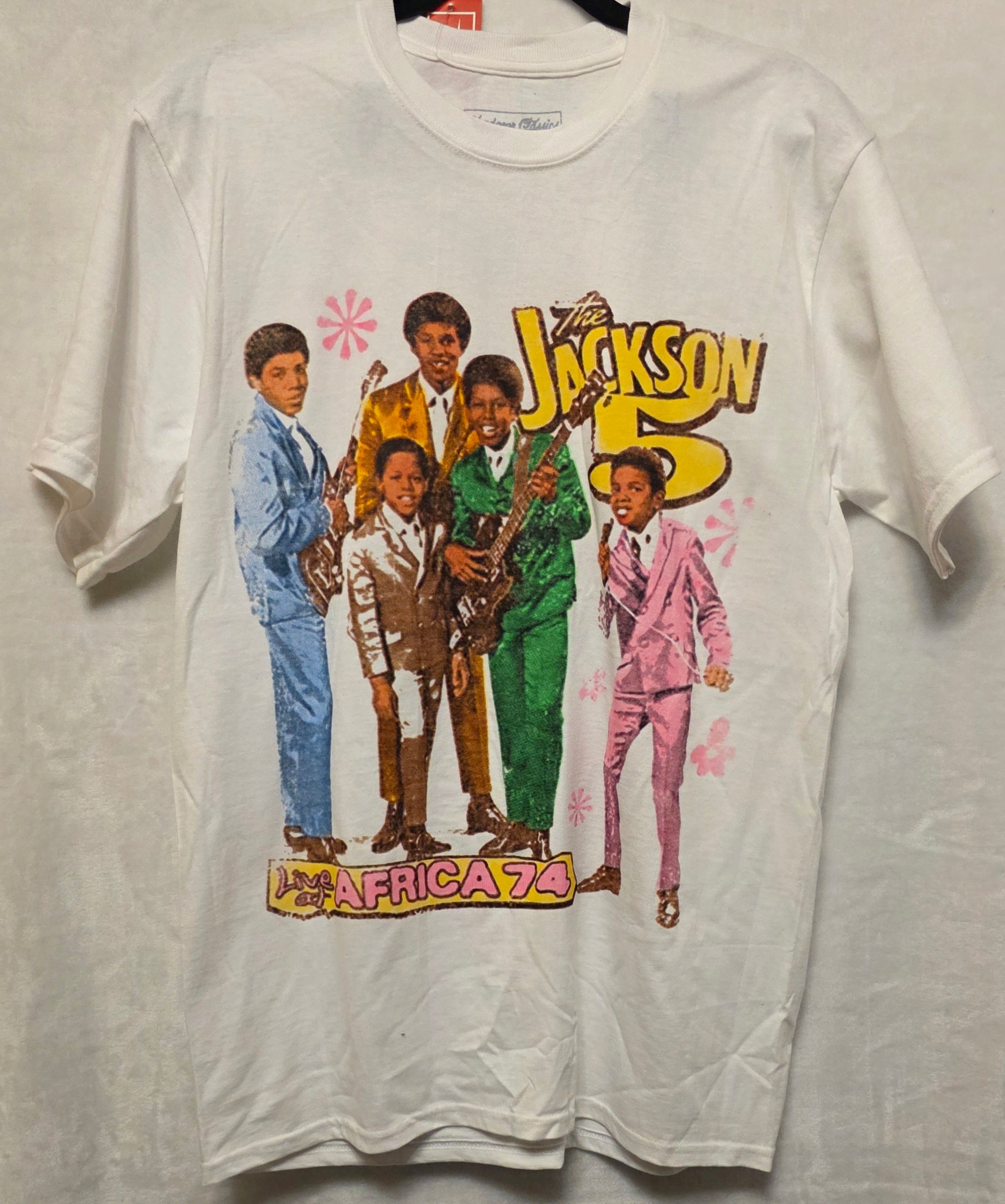 The Jackson 5 Live in Africa 74 Vintage Graphic Tee - Front