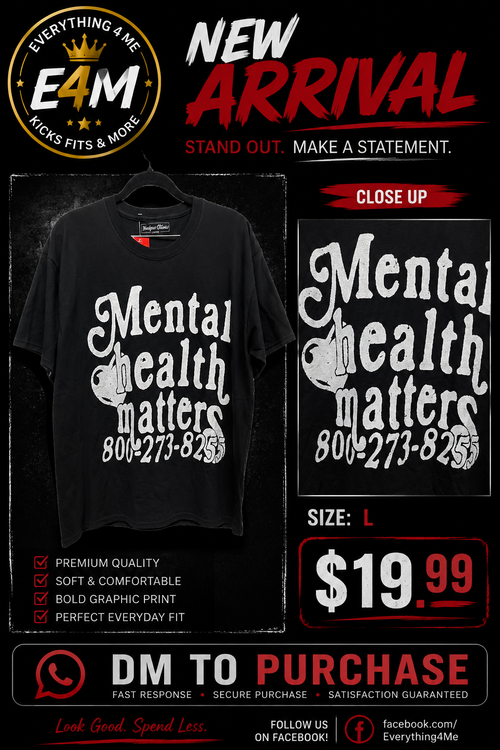 Mental Health Matters Graphic Tee - Promo Flyer