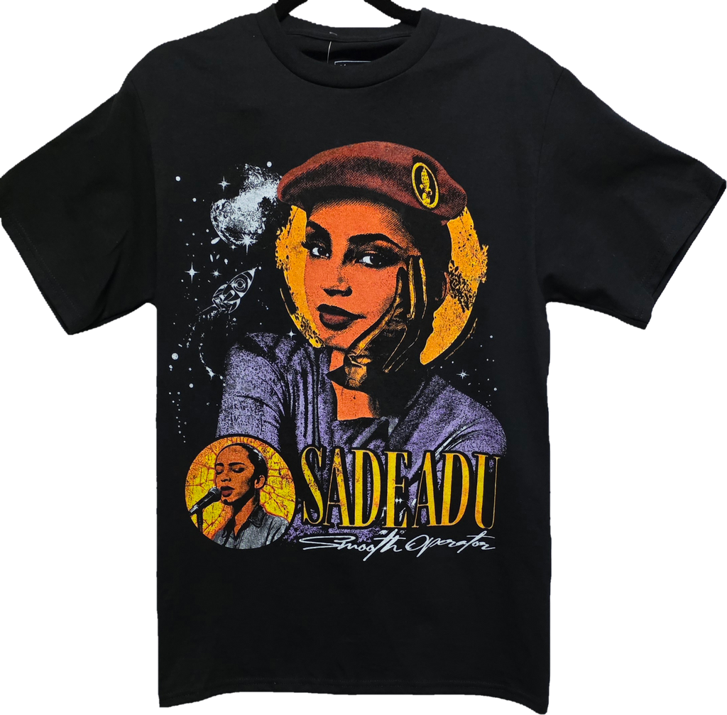 Sade Adu Smooth Operator Vintage Graphic Tee - Promo Flyer