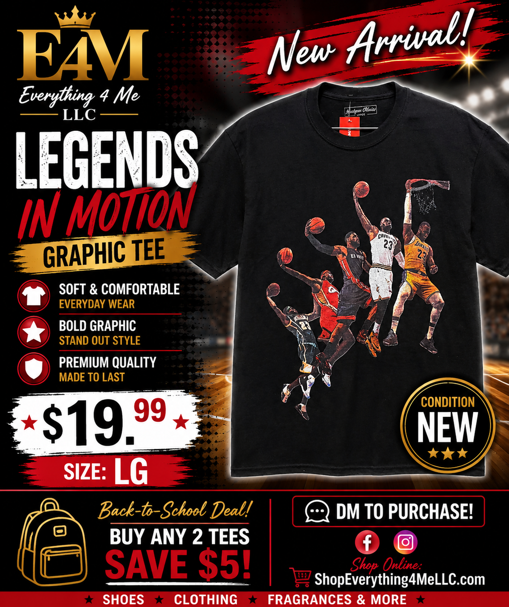 LeBron James Legends in Motion Graphic Tee - Promo Flyer