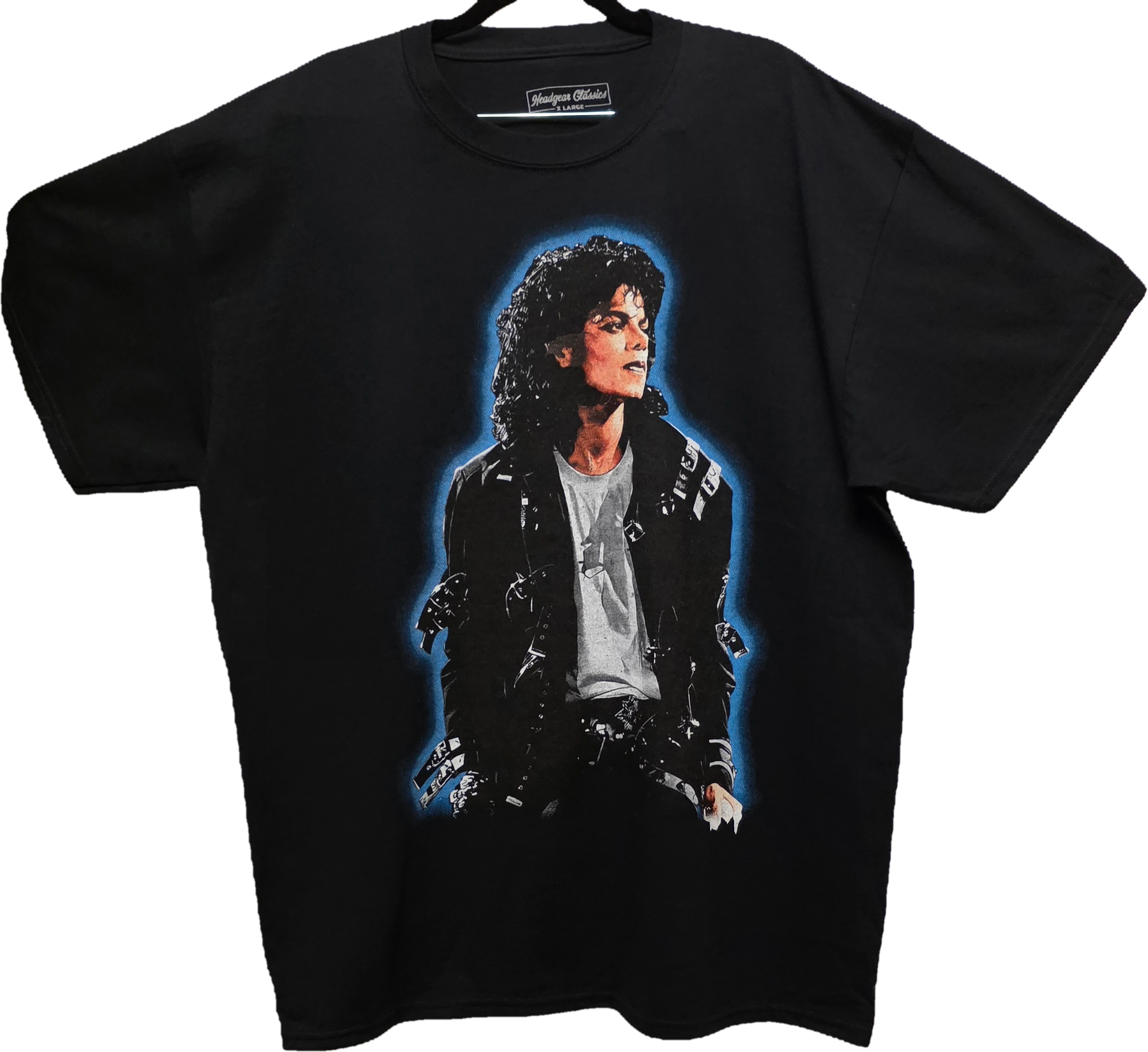 Michael Jackson Bad Era Vintage Portrait Graphic Tee - Front