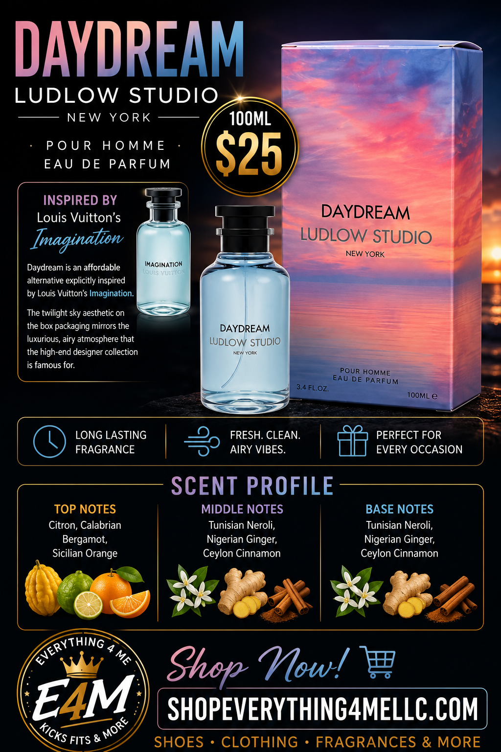 Daydream Pour Homme Eau de Parfum – 100ml