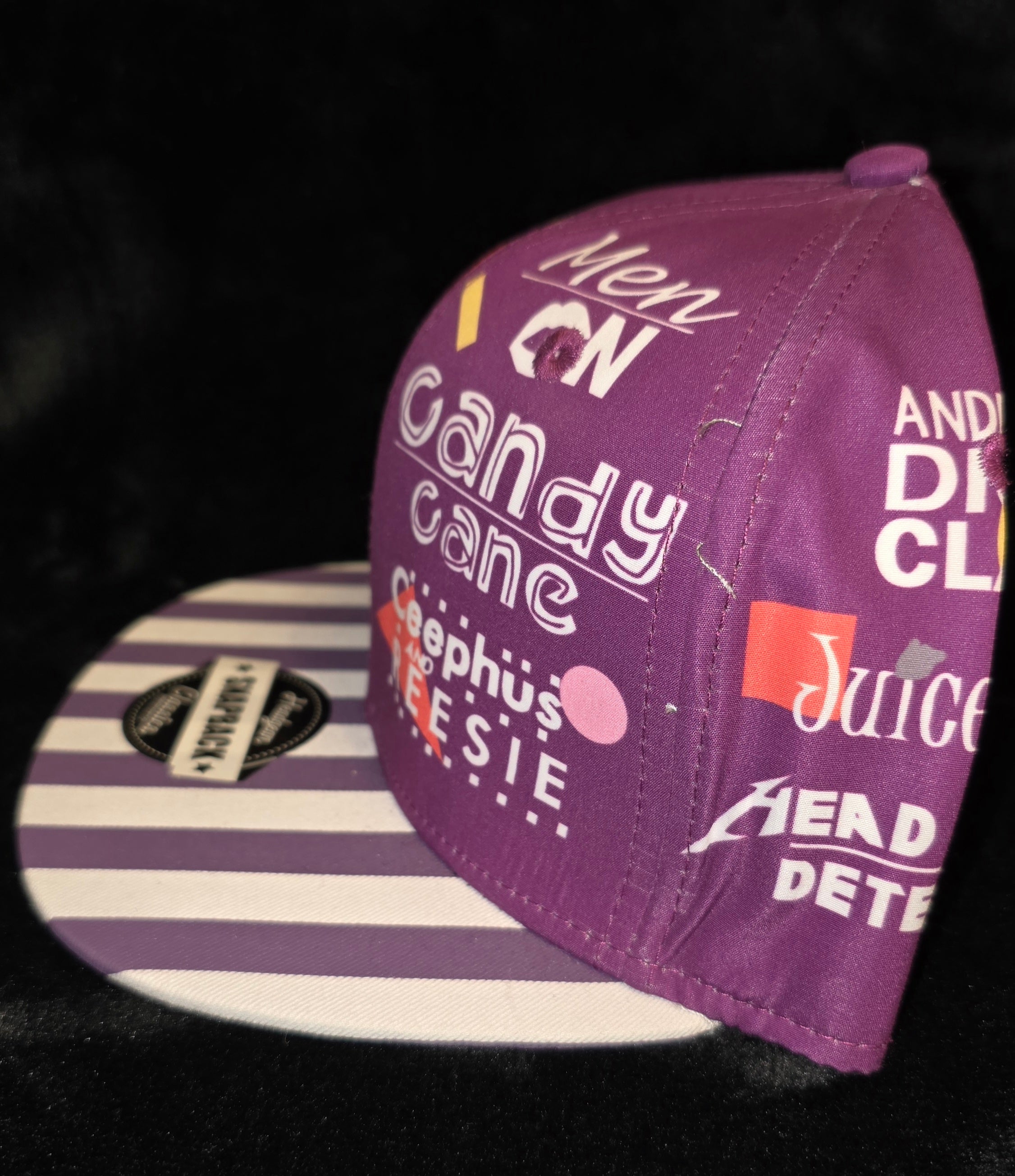 In Living Color All-Over Print Snapback Hat – Purple