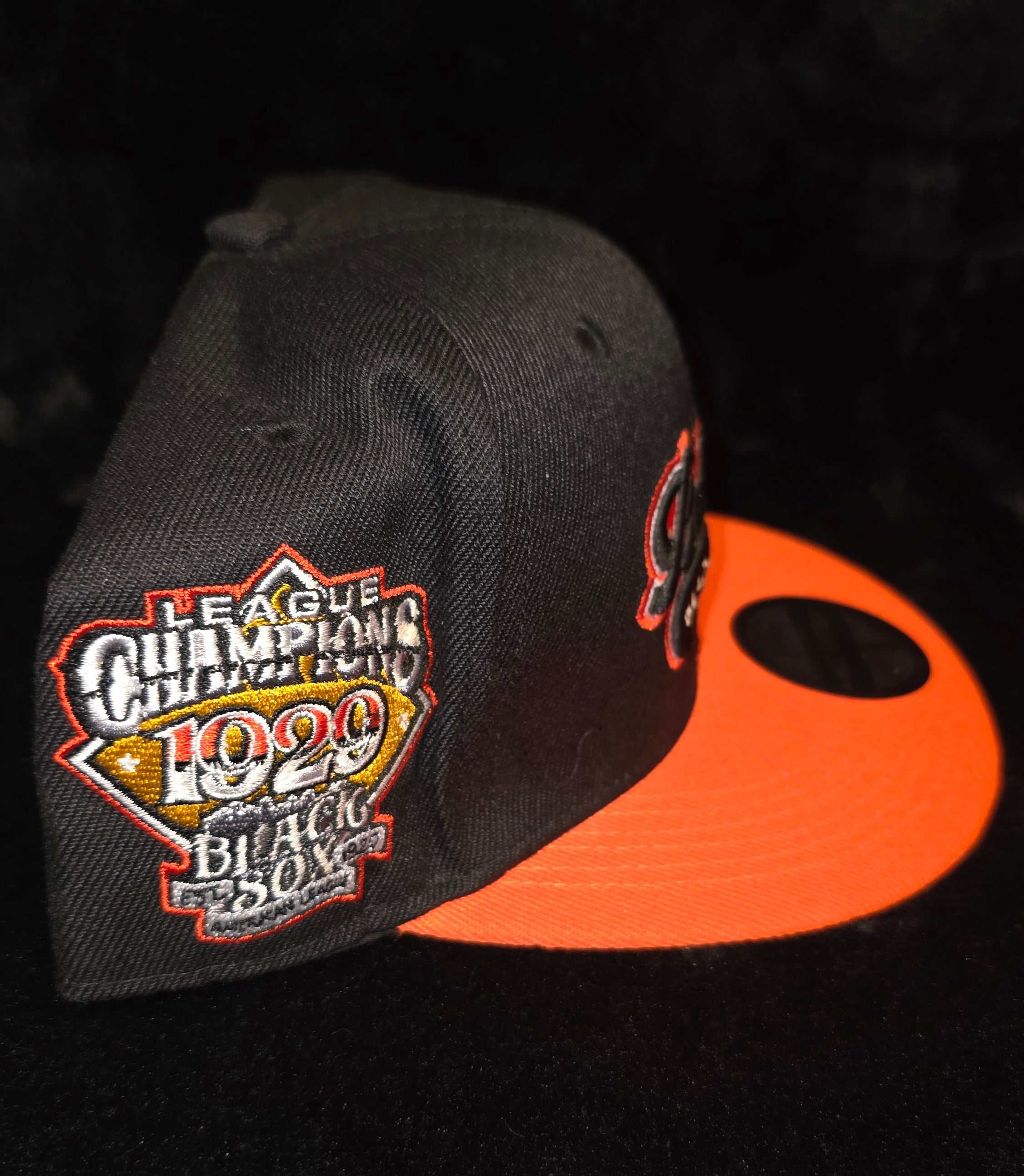 Baltimore Black Sox Negro National League Fitted Hat – Black & Orange