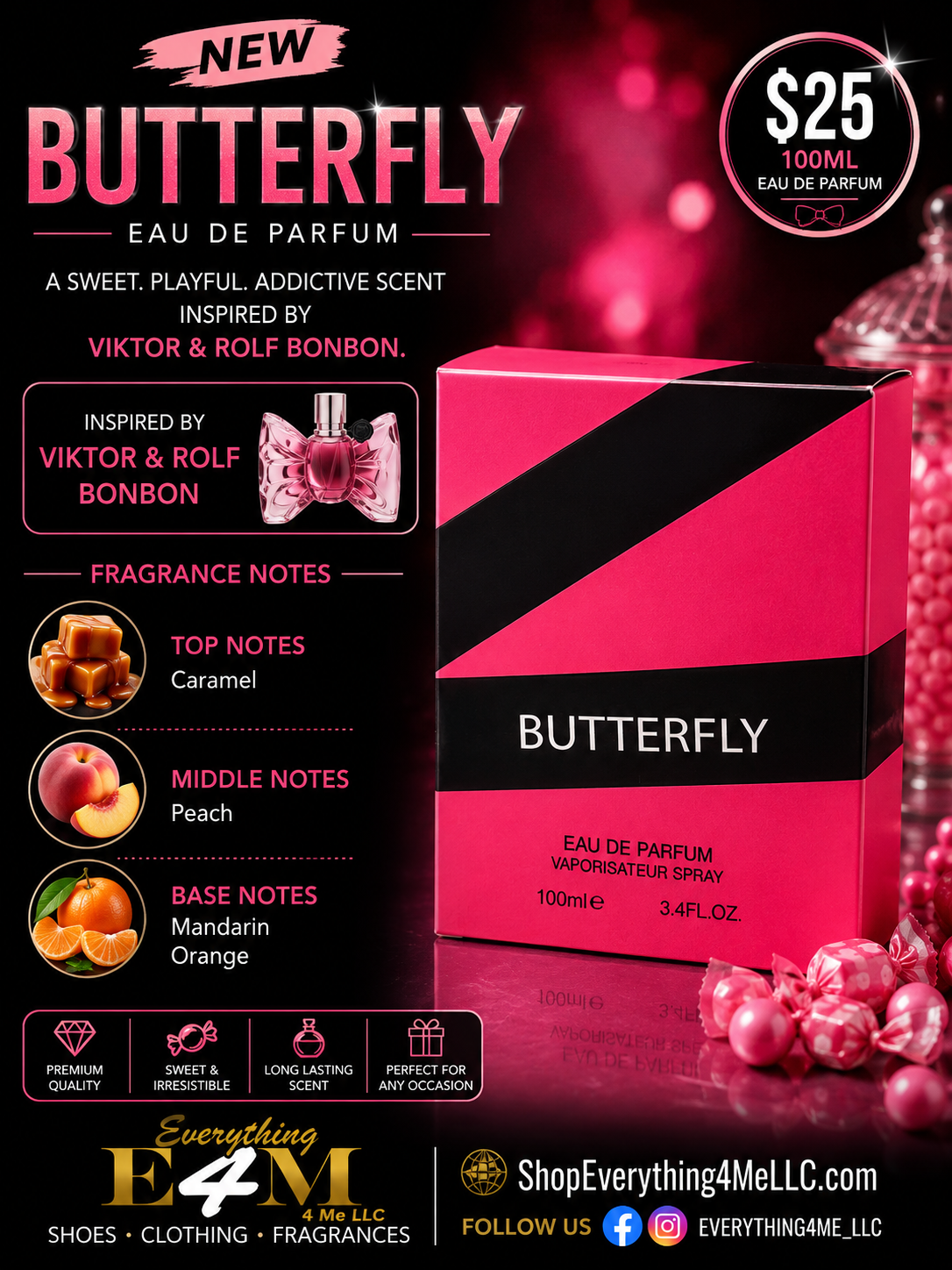 Butterfly EDP 100ml promotional flyer