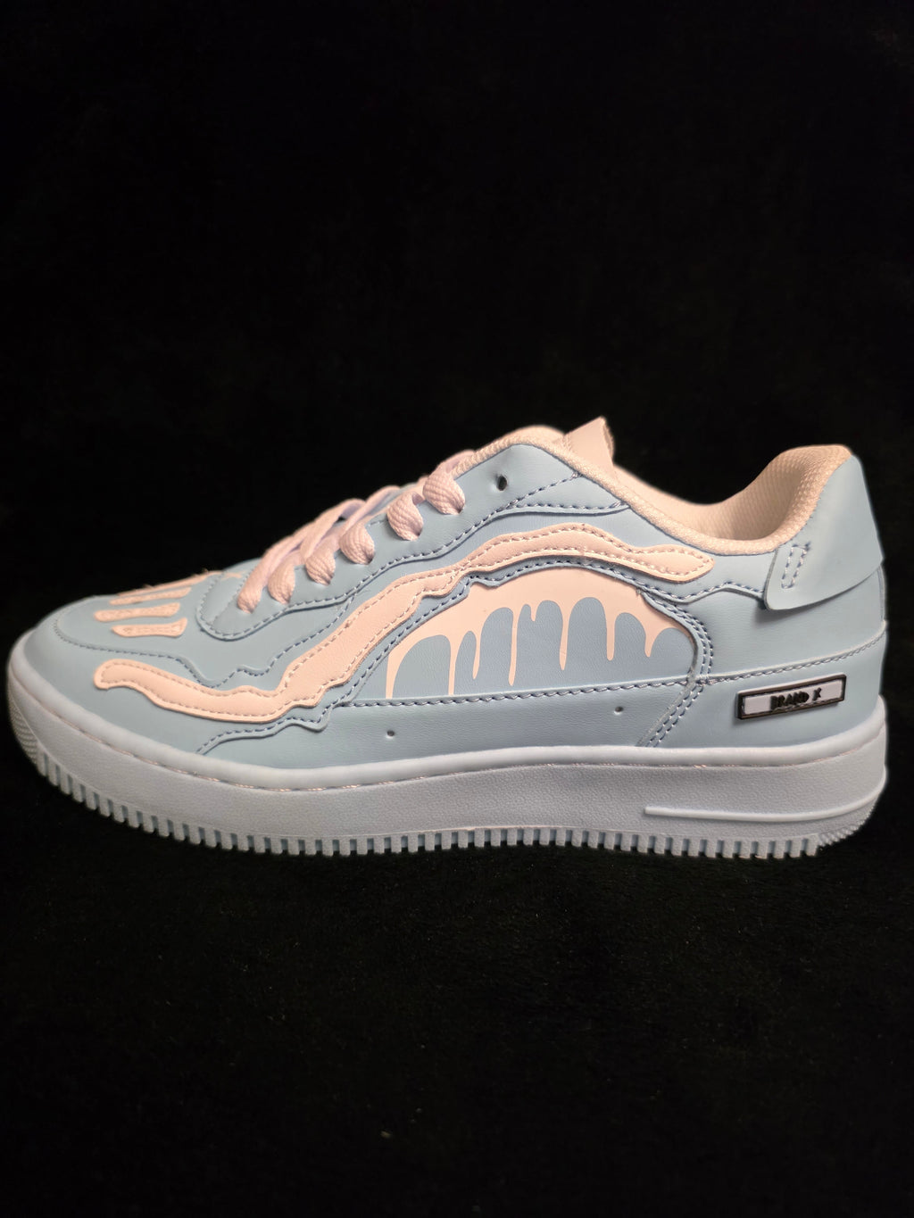 Brand X Winter Blue Bones Men's Sneakers - side view