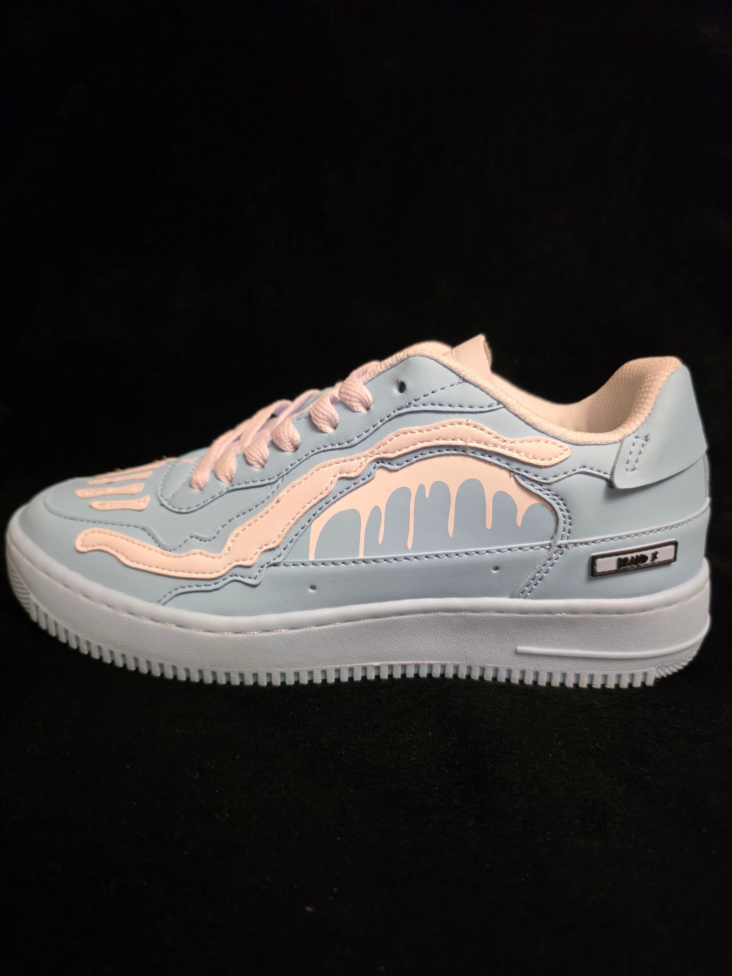 Brand X Winter Blue Bones Men's Sneakers - side view