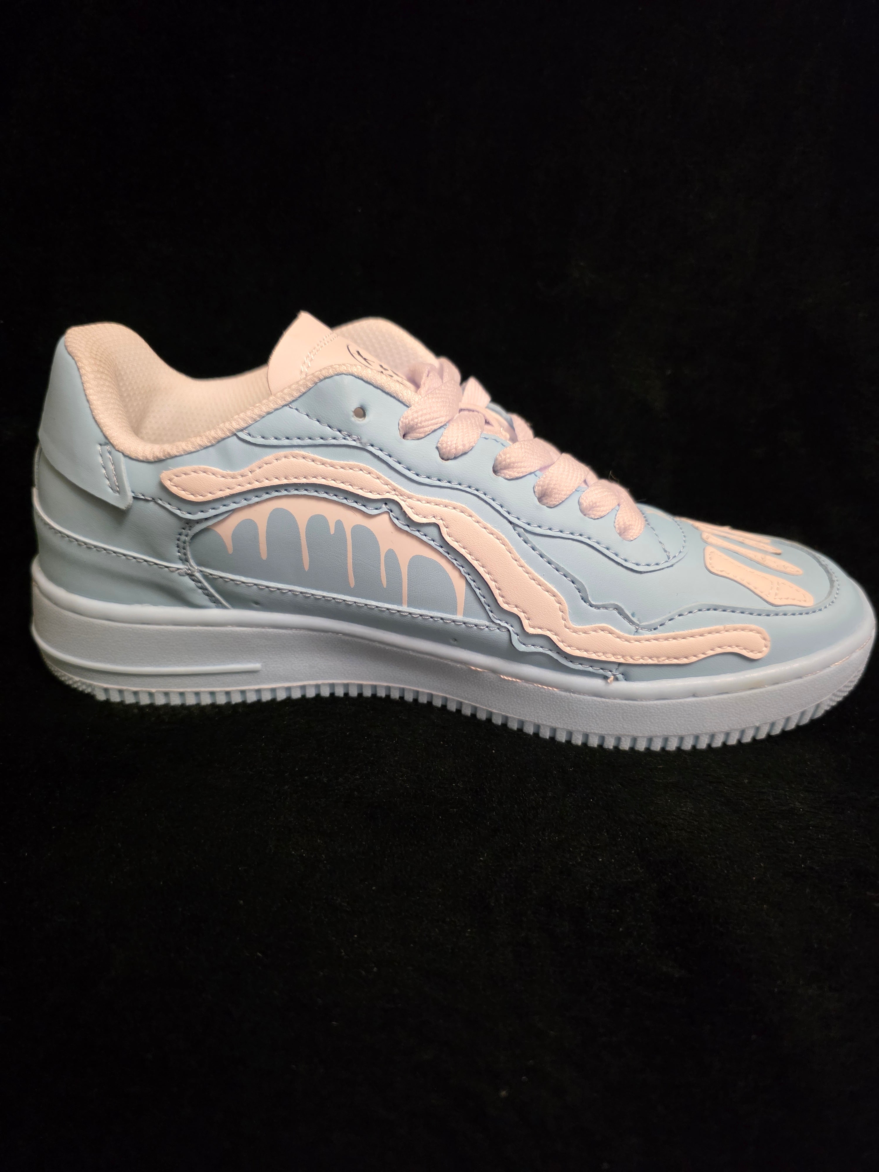 Brand X Winter Blue Bones Men's Sneakers - alternate side view