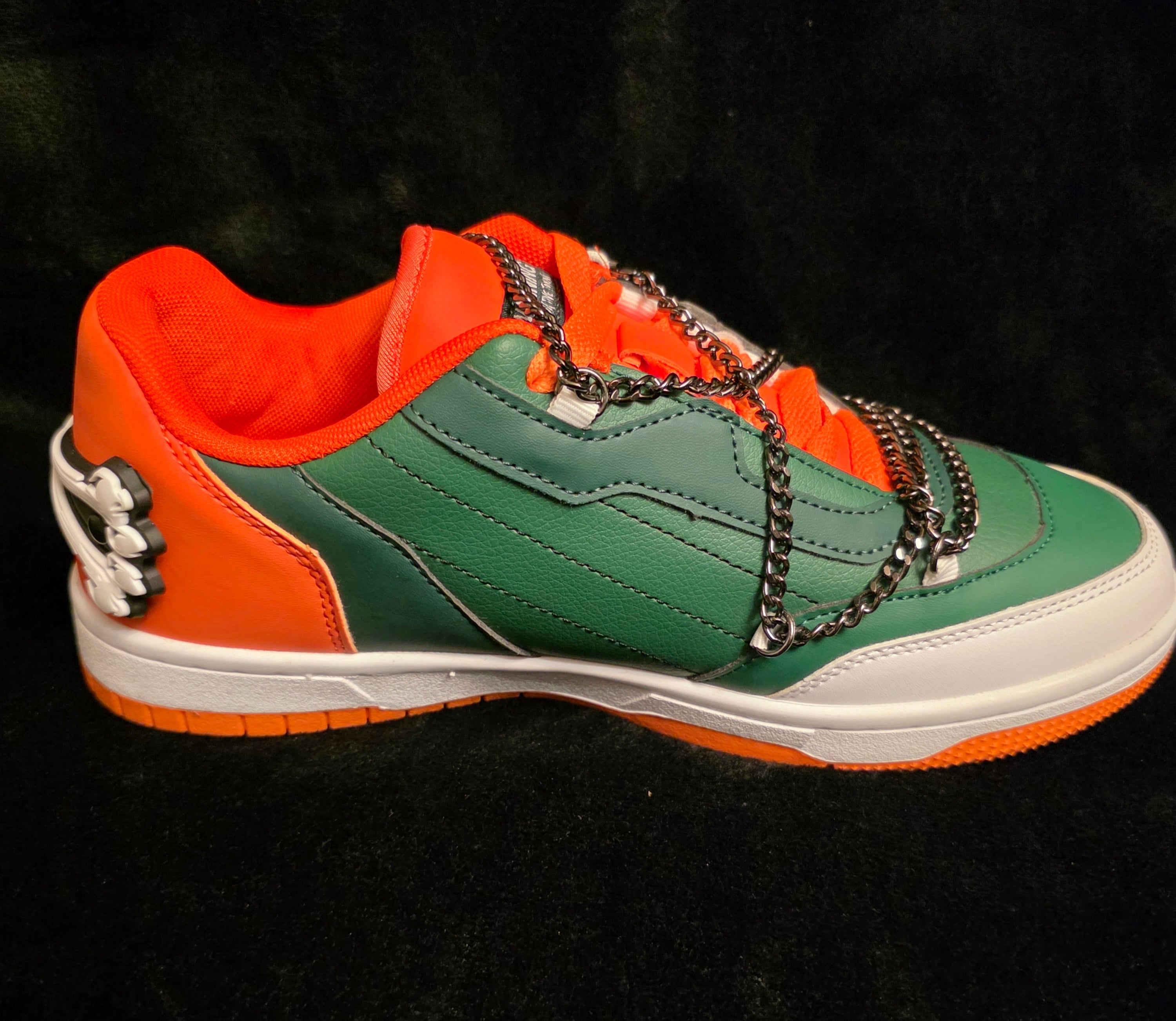 Tombstone Joker Green Men's Sneakers - alternate side view