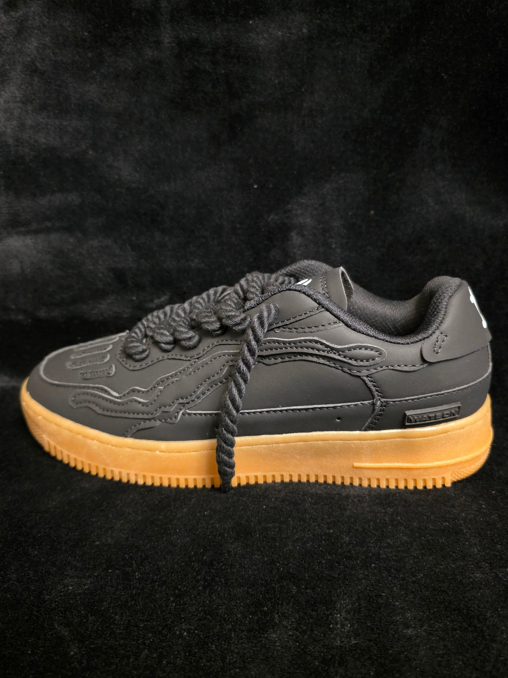 Watson Black Gum Bones Men's Sneakers - side view