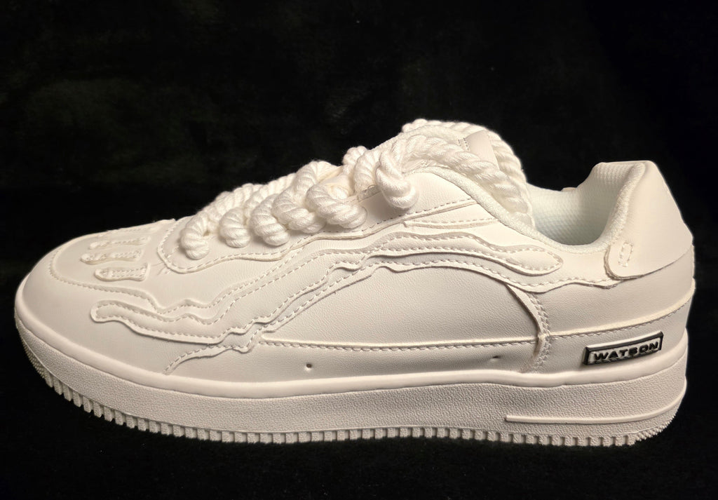 Watson White Out Bones Men's Sneakers - side view