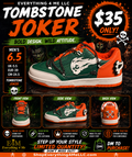 Tombstone Joker Green Men's Sneakers promotional flyer