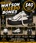 Watson Tuxedo Bones Men's Sneakers promotional flyer