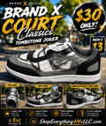 Brand X Court Classics Tombstone Joker Men's Sneakers promotional flyer