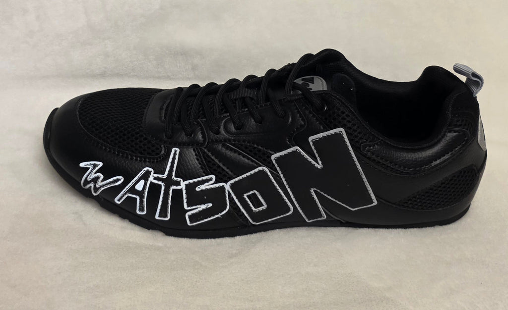 Watson Blackout NY Men's Sneakers - side view with Watson lettering