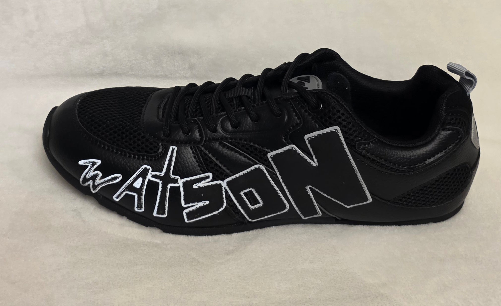 Watson Blackout NY Men's Sneakers - side view with Watson lettering