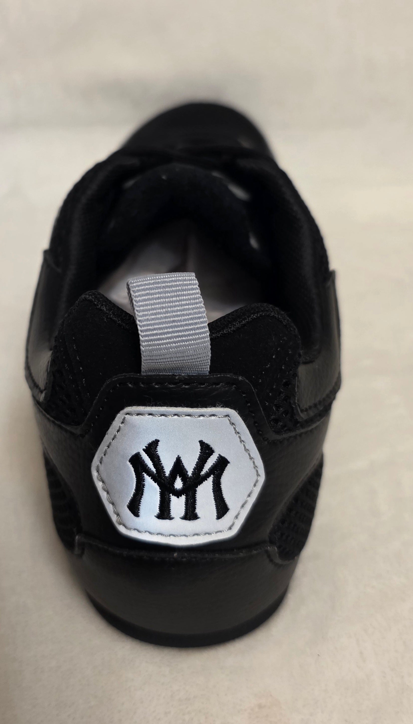 Watson Blackout NY Men's Sneakers - back view with NY heel emblem