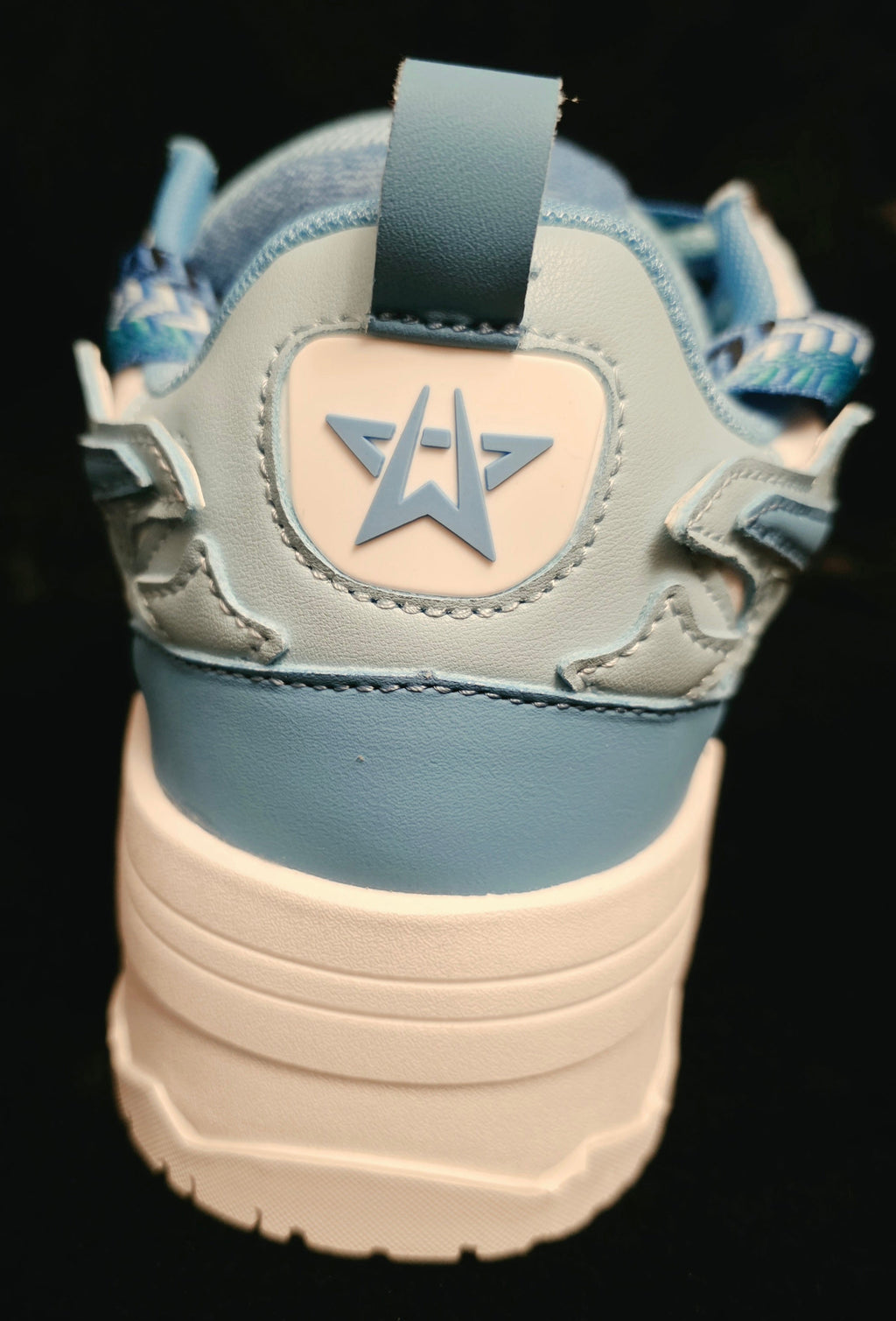 Watson Cosmos Skygazer Men's Sneakers - heel counter view with Watson W star logo