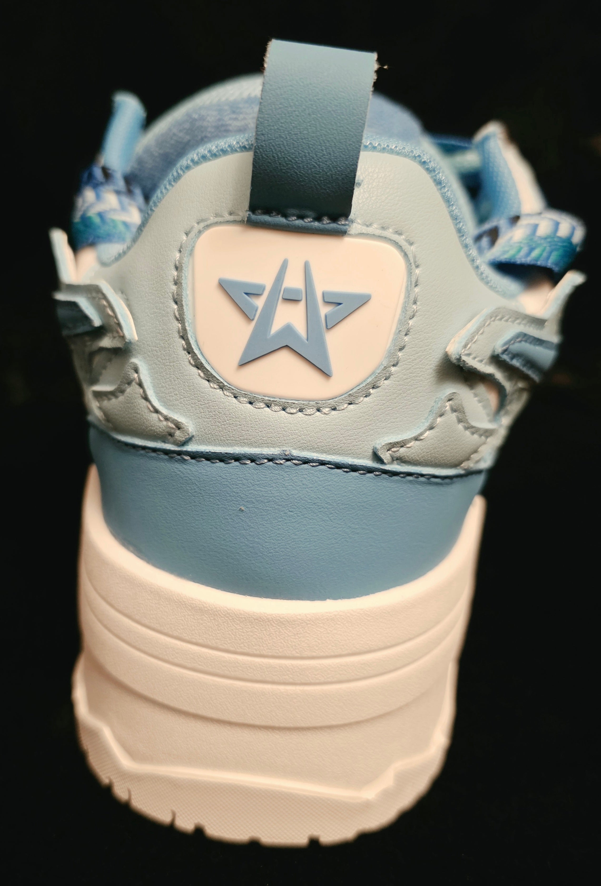 Watson Cosmos Skygazer Men's Sneakers - heel counter view with Watson W star logo