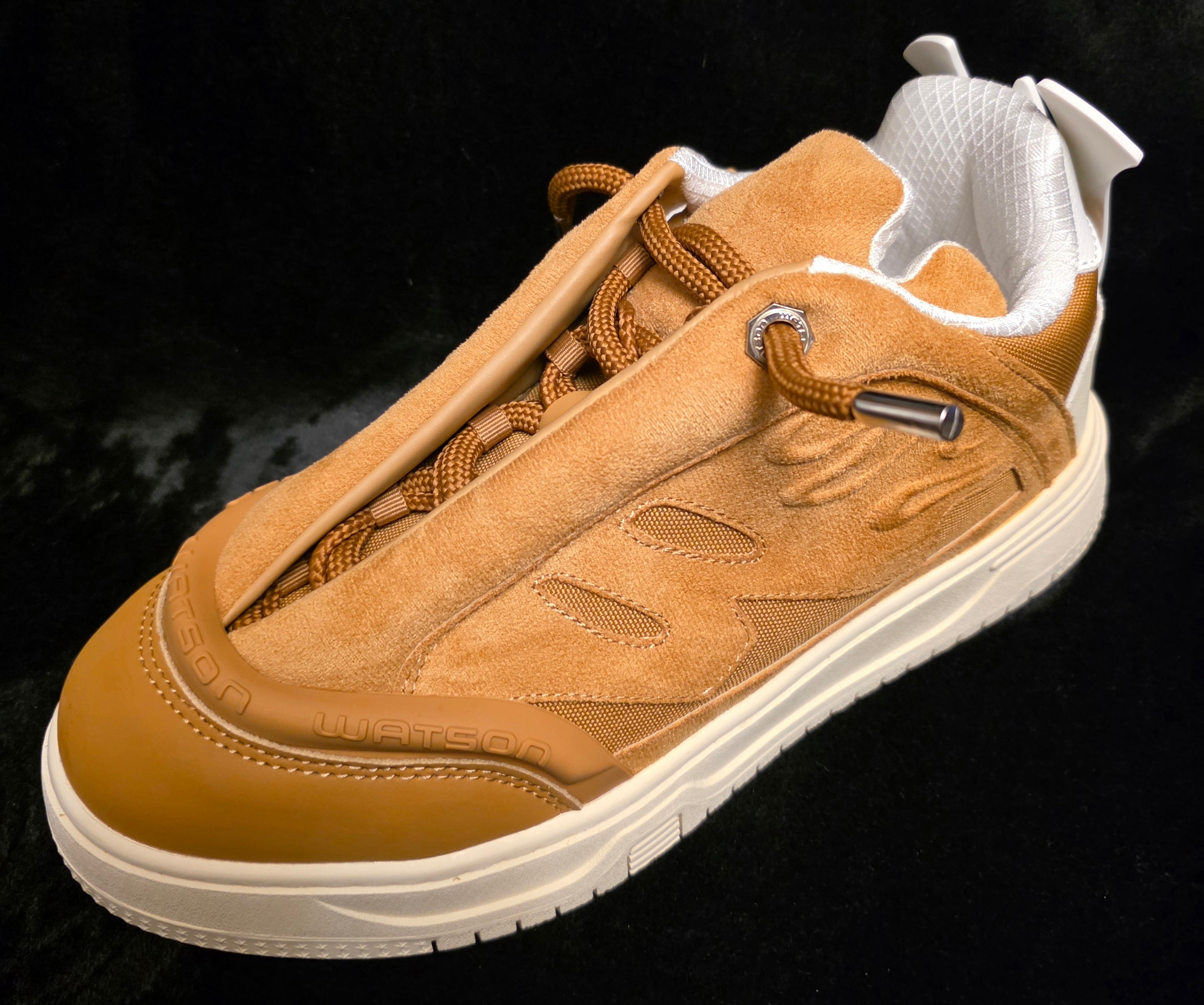 Watson Invader Dust Men's Sneakers - top view with toggle bungee lace system and metal aglet tips