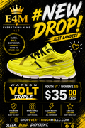 Watson Volt Triple Youth Sneakers promotional flyer - New Drop Just Landed - Youth 5Y Women's 6.5 - $35