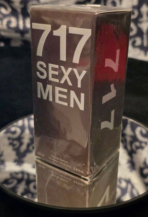 717 Sexy Men Eau de Parfum 100mL box - bold dark packaging with red accent detail
