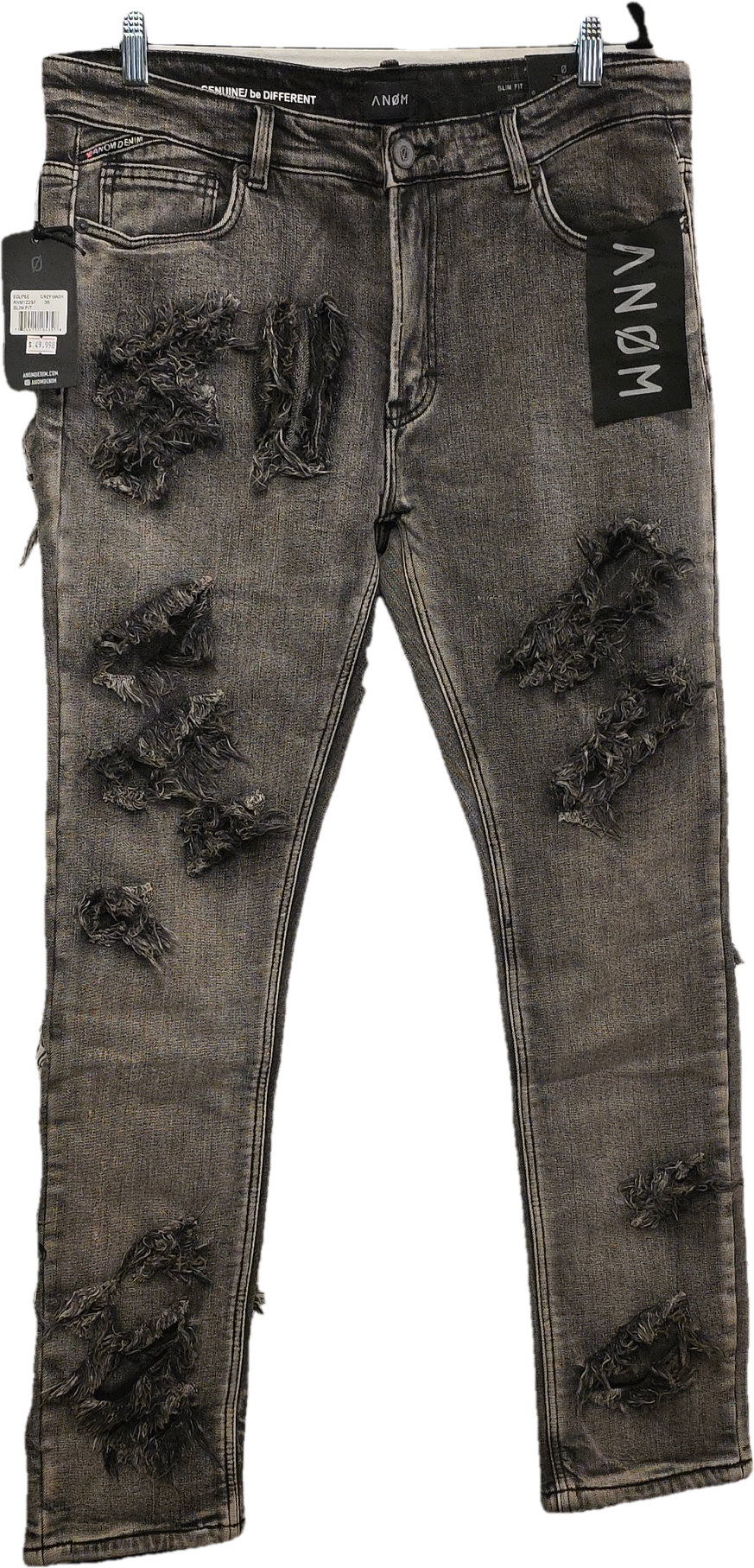 ANØM Genuine Be Different Distressed Slim Jeans – Size 36