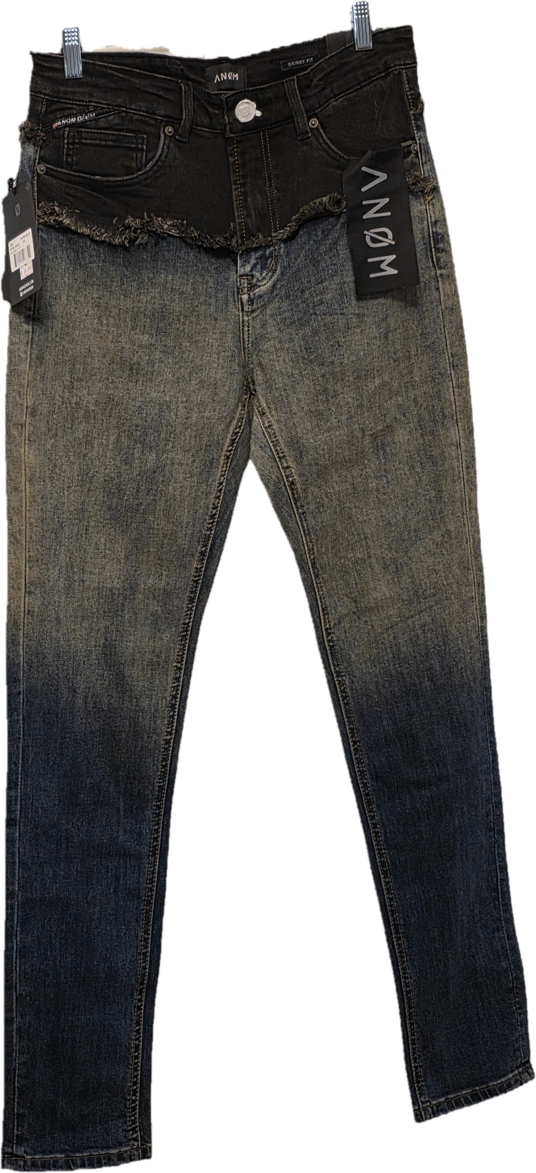 ANØM Two-Tone Skinny Fit Jeans – Size 34