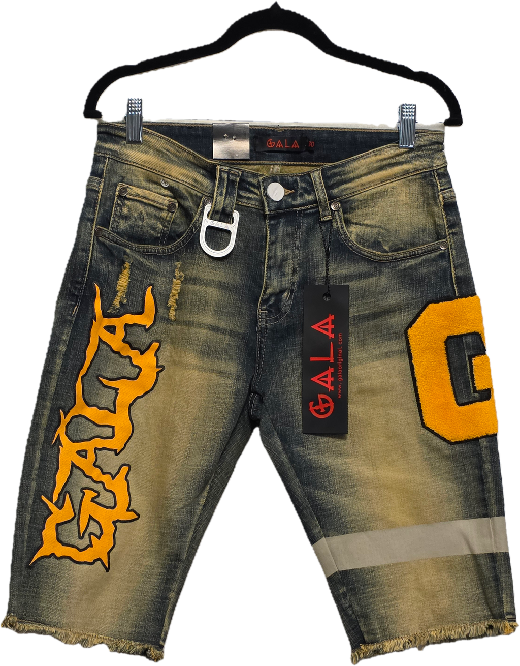 GALA Graphic Chenille Denim Shorts – Size 30