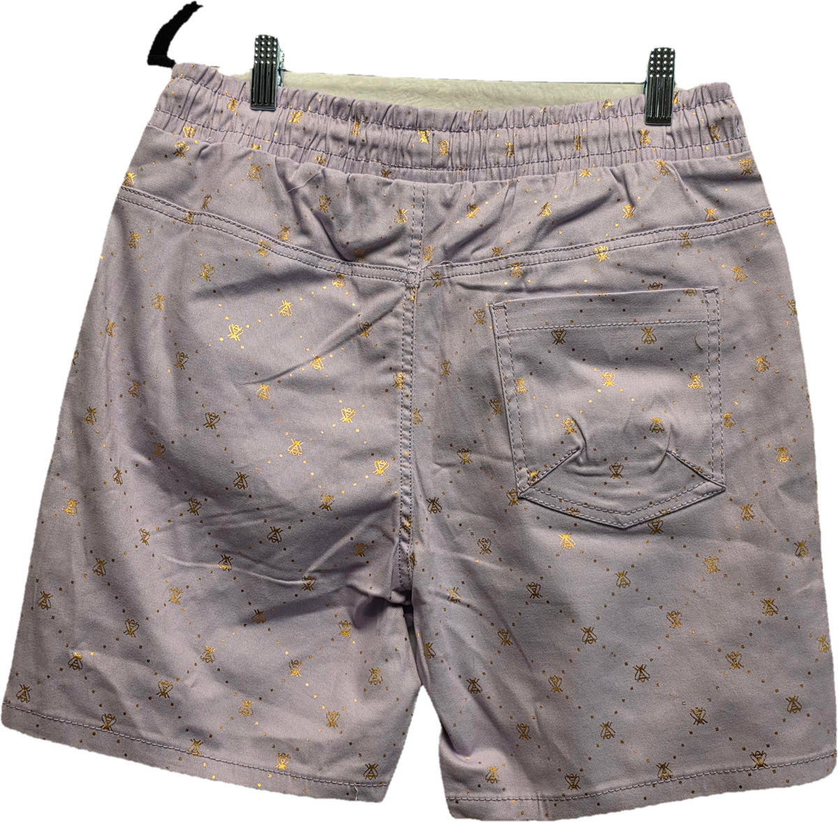 Drill Company Lavender Gold Bug Print Shorts – Size Medium