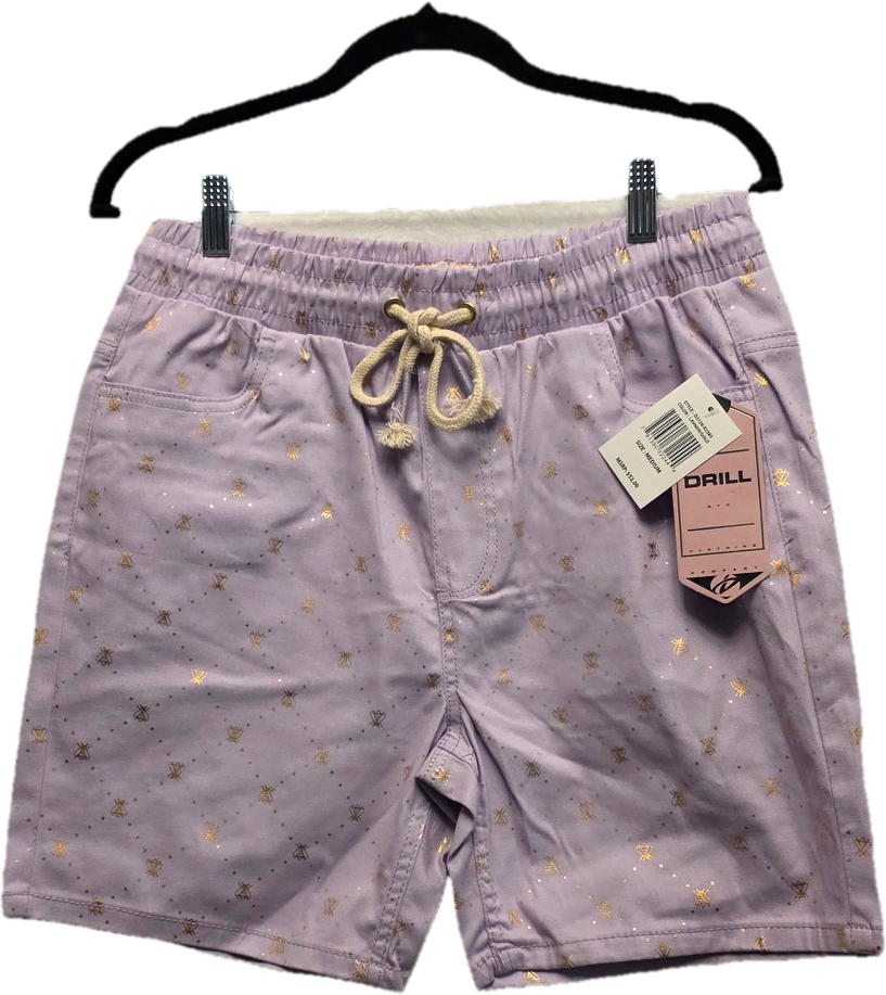 Drill Company Lavender Gold Bug Print Shorts – Size Medium