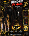Kindred Flame Denim Jeans – Size 32x36