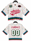 Watson Athletic Dept Pattern Cropped Football Jersey