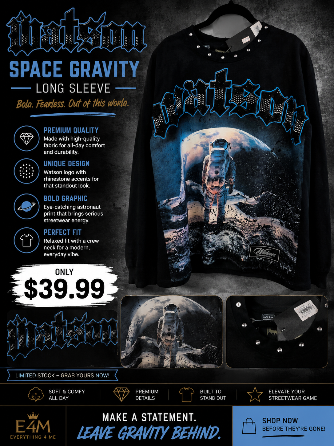Watson Space Gravity Long Sleeve