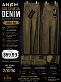 ANØM Side Zip Detail Denim – Size 36